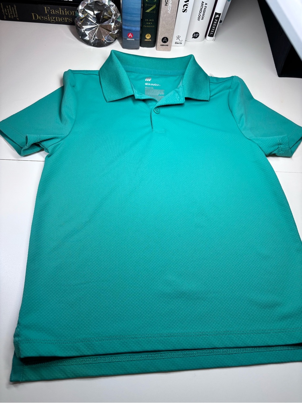 Boy’s all in motion Green Athletic Polo Shirt size XS Like NEW